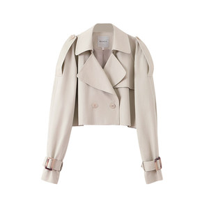 
NANASTORE windbreaker with skirt for women 2024 new casual fashion age-reducing short coat A-line skirt special