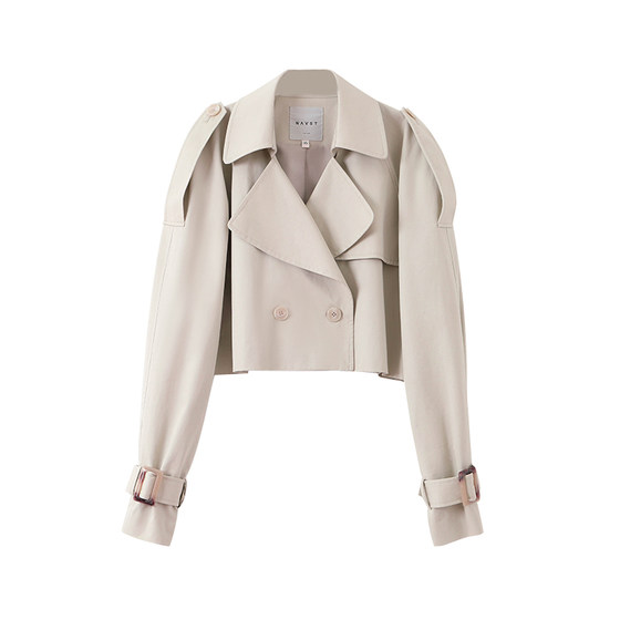 
NANASTORE windbreaker with skirt for women 2024 new casual fashion age-reducing short coat A-line skirt special