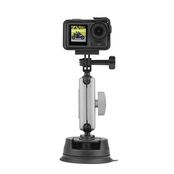 Flymile is suitable for DJI Action6 car bracket car suction cup fixed bracket Osmo Action5Pro/4/3 sports camera car vacuum suction cup shooting Vlog accessories