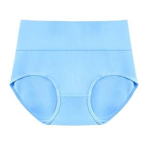 Women's underwear pure cotton women's triangle shorts hip high waist large size seamless tummy control pants 2025 summer thin