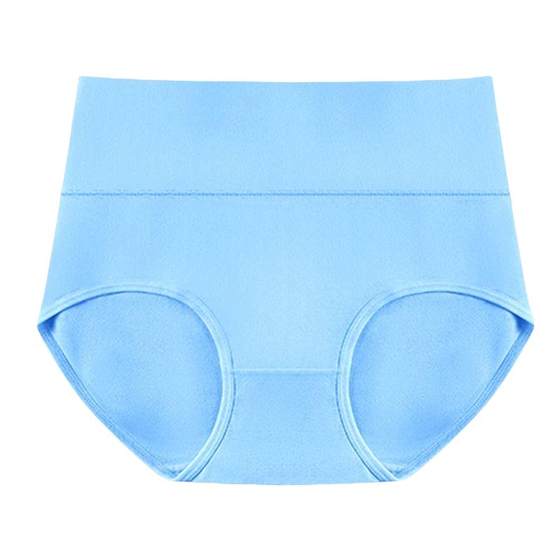 Women's underwear pure cotton women's triangle shorts hip high waist large size seamless tummy control pants 2025 summer thin