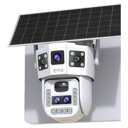 Solar monitor camera 360 degrees without dead angle mobile phone remote outdoor high-definition night vision 4G without power and network