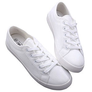 
Couple pure white men's shoes versatile white shoes women 2026 new spring popular shoes flat canvas shoes women's sneakers
