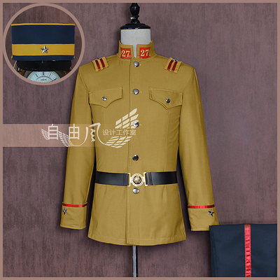 taobao agent [Free Wind] Golden Shenwei COS COS Server Junior Lieutenant Uniform Anime Game