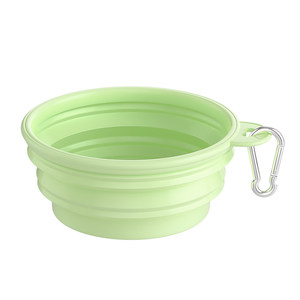 Pet dog folding bowl dog basin out of the portable dog bowl food pot outdoor cat drinking water bowl drink water dog food basin
