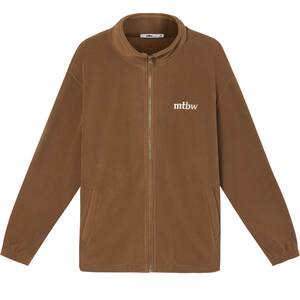 
Metersbonwe polar fleece jacket for men and women, new spring stand-up collar top, versatile and comfortable jacket