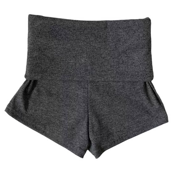 
Pregnant women's knitted shorts, spring and summer thin outer wear, spring stretch yoga leggings hot pants that do not tighten the belly during pregnancy