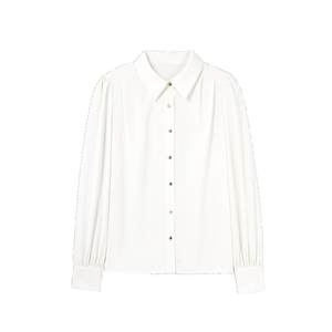 
Qiushui Yiren long-sleeved shirt women's shirt 2026 spring new blue white shirt French style high-end top