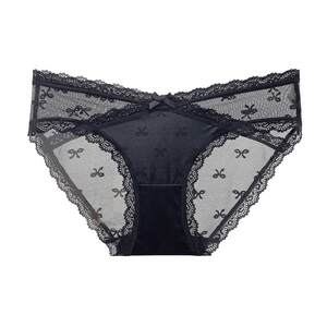 Mimi angel sexy lace underwear female pure cotton crotch breathable comfort medium waist bag hip without trace women's briefs
