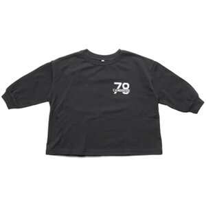 
Japanese single spring and summer new children's clothing round neck digital letter printing ribbed long-sleeved T-shirt men's and women's sweatshirt tops 22189