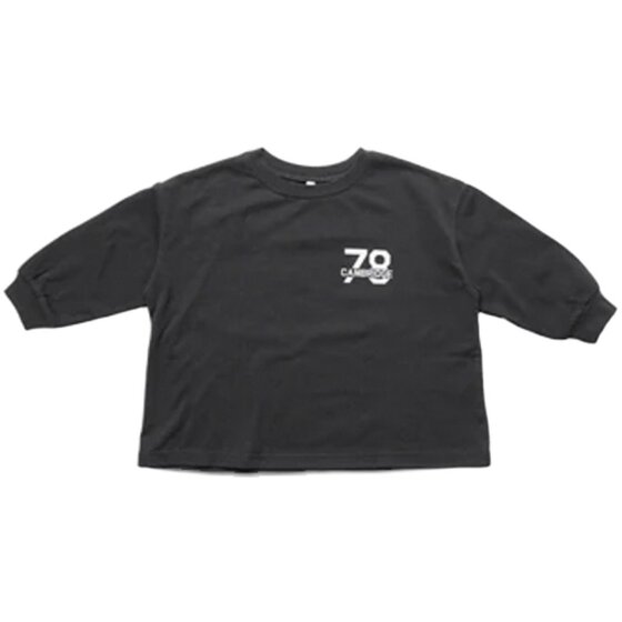 
Japanese single spring and summer new children's clothing round neck digital letter printing ribbed long-sleeved T-shirt men's and women's sweatshirt tops 22189