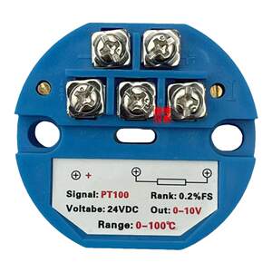 Integrated temperature transmitter module PT100 thermal resistance 4-20mA output sensor 0-5V10V transmitter