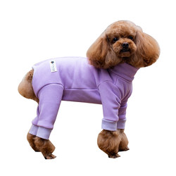 Baby bitch belly-covered four-legged pants pet clothing