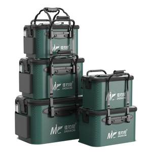 Jiadiani live fish bucket fish guard fish bucket thickened fish box integrated foldable hard shell special molding for wild fishing
