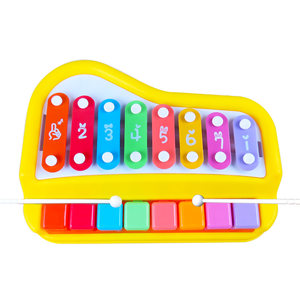 Puzzle eight -tone, piano baby two -in -one piano instrument 8 months baby children music toys piano piano