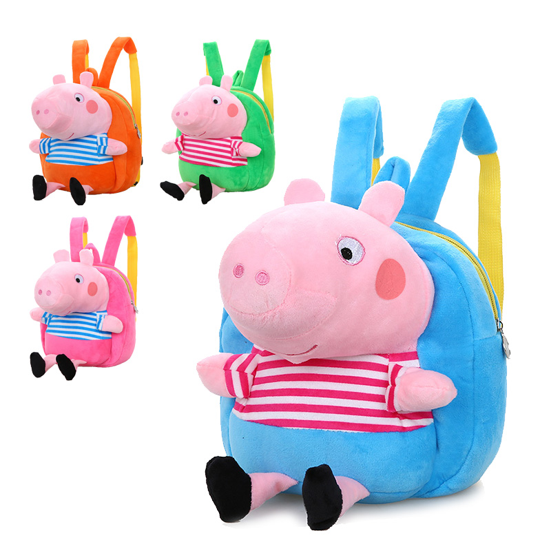 Kindergarten children's schoolbag cute piglet plush cartoon backpack ultra light mini boy girl tide bag