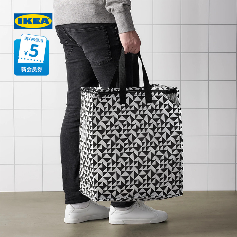 IKEA宜家KNALLA克纳拉大容量购物袋手提袋子外出收纳袋环保袋