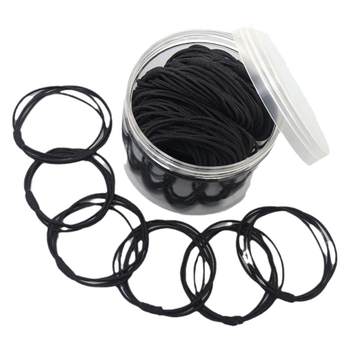 Head rope female new leather case black high elastic hair circle
