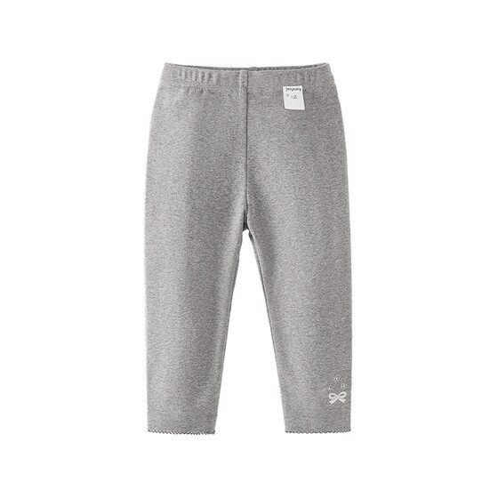 
[7A Antibacterial] Girls' Leggings Spring New Style Simple Lace Children's Trousers Casual Stretch Spring Baby Pants