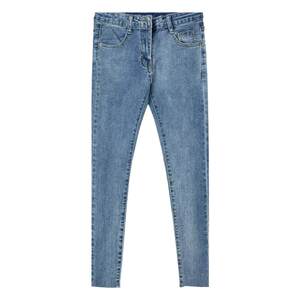 
High-quality, high-stretch retro blue slim jeans for boys, men's high street Korean style tight feet pants pencil pants