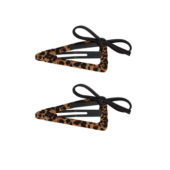 
AJIDOU hairpin side clip women's offline counter same style leopard print trend niche light luxury hair accessories