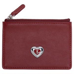 
Tagi. Cream bulging love metal oil dripping diamond retro zipper card holder coin purse