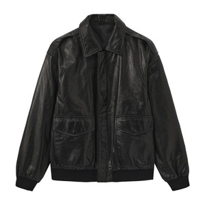 
B1BDF4F05 Bird Home Men's Fall and Winter New Oil Wax Leather Antique Old Leather Clothes Jacket