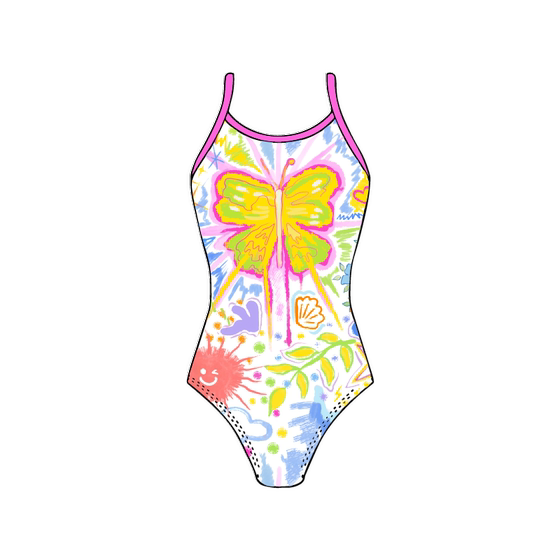 
Zhouke swimsuit women's 2025 new large size racing zoke professional triangle butterfly one-piece hot spring swimsuit