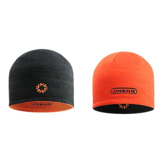 
Ji Neng double-sided winter running hat women's outdoor marathon knitted hat cold hat men's sports professional windproof and warm