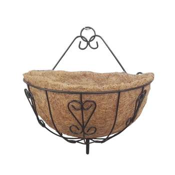 Wall -mounted creative iron coconut palm semicircular hanging wall
