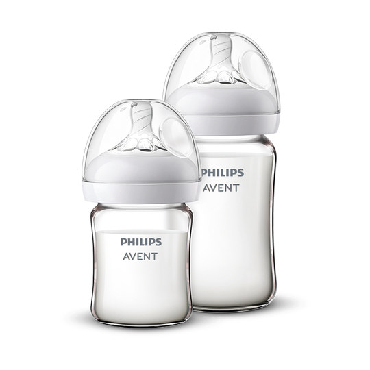 Philips avent wide-cailber ガラス哺乳瓶 - 落下耐性のある新生児用哺乳瓶