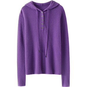 Good heart! Just wear hat -cashmere sweater female pure cashmere sweater knitting bottom shirt autumn and winter hoodie