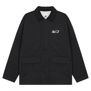 
Nike Men's Workwear Cotton Jacket Casual Pants Padded Windproof Warm Lapel Jacket HQ2953-010