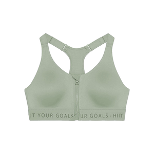 Decathlon sports lingerie women's front zipper shock-proof running vest high-intensity yoga fitness suspender bra SAS1