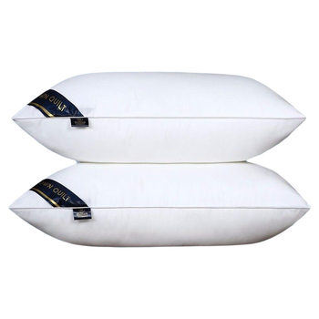 A pair of five -star hotel super soft pillow neck pillow help sleep pillow core home adult feather velvet single pillow