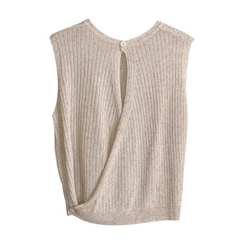 Large size suspender vest loose knitted sleeveless top girl
