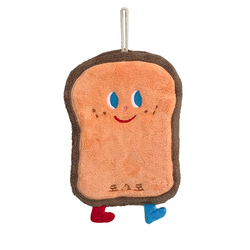 Baking Series Cartoon Household Hand Towel Three-layer Thickened Coral Velvet Quick-drying Dishcloth Cute Hanging Kitchen Towel