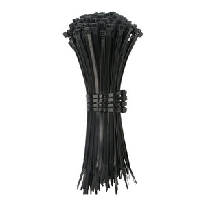 Nylon plastic tie black and white self -locking buckle tie line with buckle rope strong pull tile fixed strap line band