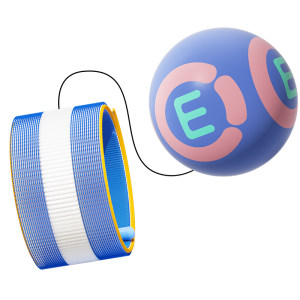 Wrist elastic ball children's toy sports exercise vision training primary school students hand thrown rebound ball with rope rebound ball