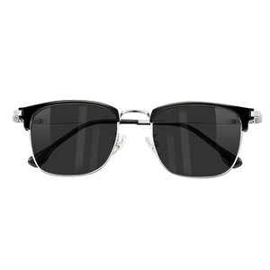 
Photochromic myopia glasses men's flat glasses anti-blue light can be equipped with ultra-light frames half-frame flat glasses