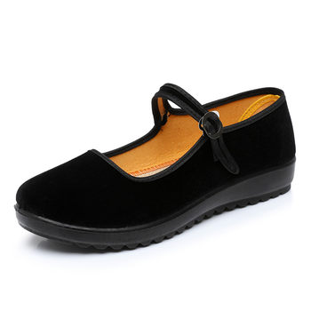 Old Beijing cloth shoes, flat work shoes, square dance shoes