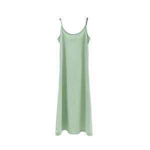 Ice silk suspender skirt female summer thin loose and thin sleeveless dress large size bottoming skirt long A -line skirt