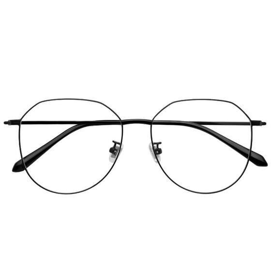 LOHO ultra-light myopia glasses women's large frame can be matched with a certain number of glasses frame Korean-style non-faced slimming anti-blue light glasses frame