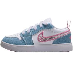 
NIKE Nike Children's JORDAN AJ1 denim sports retro basketball shoes HQ2003-400