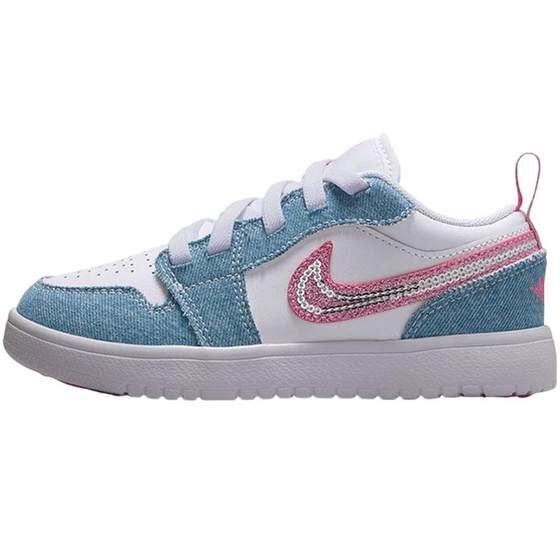 
NIKE Nike Children's JORDAN AJ1 denim sports retro basketball shoes HQ2003-400