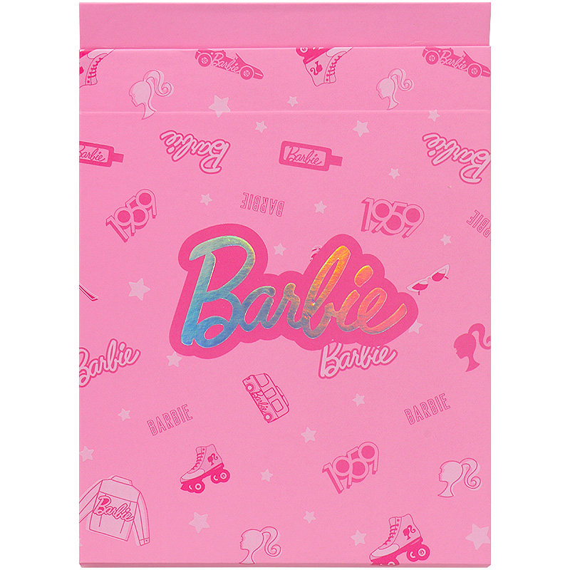 Miniso Barbie Folding Makeup Mirror - Pink Girl Heart Style
