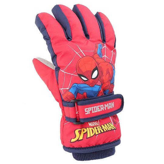 ディズニー スパイダーマン ボーイズ スキーグローブ - 防水 冬用グローブ