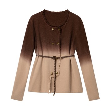 Plus size women's blue elegant and gentle suit