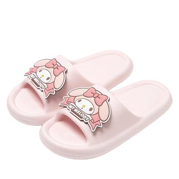 
Sanrio joint slippers summer parent-child girl Yugui dog new bathing non-slip cute Kulomi children