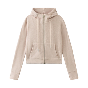 
SW SW Sports Jacket Women's Autumn and Winter Hooded Casual Sweatshirt Cardigan Outdoor Running Long Sleeve Top 2025 New Style